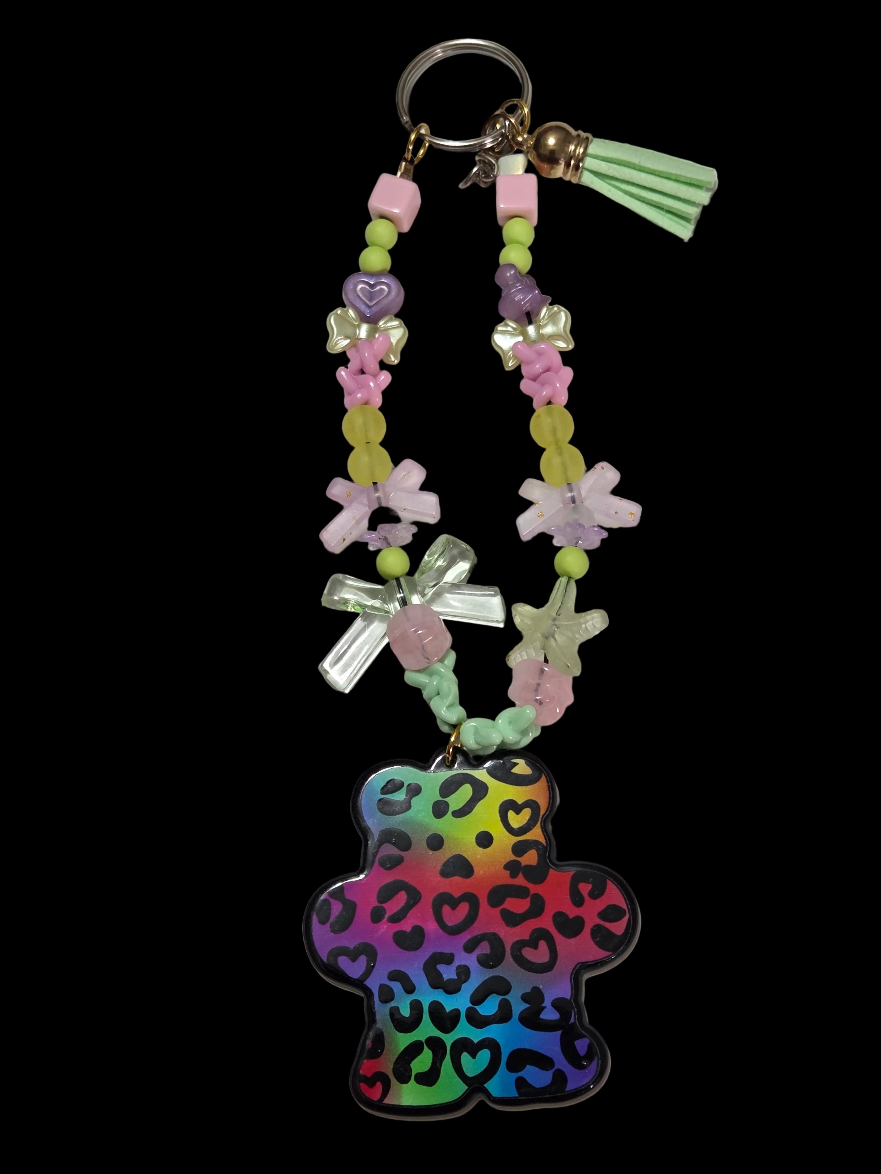 Leopard bear Keychains